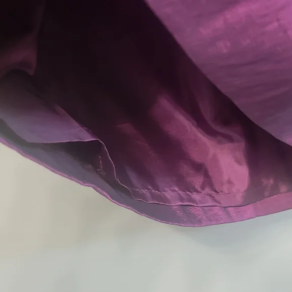 Adriana Papell NWT Midnight Purple Beaded Feminine Formal Evening Dress Size 8 - Picture 11 of 14